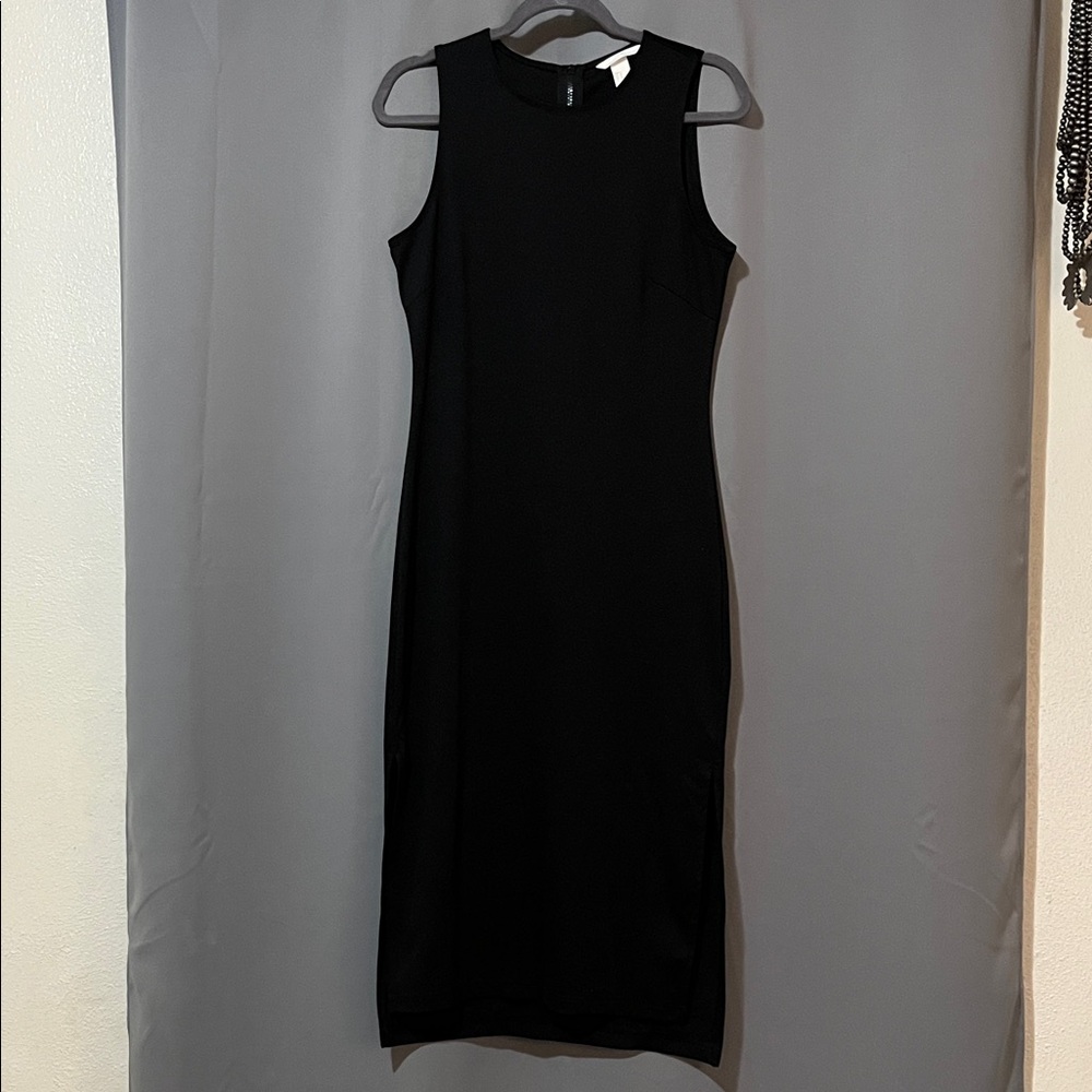 H&M Classic Black Midi Dress